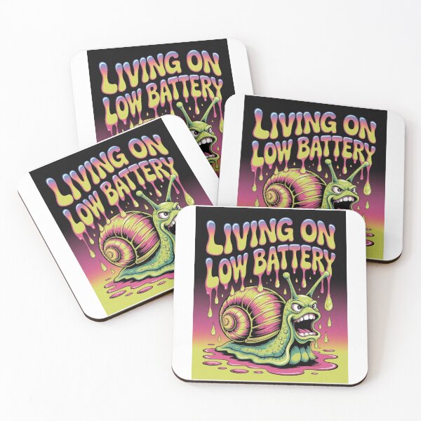 Item preview, Living on Low Battery – Slow, Tired, Still Moving designed and sold by NewUSShop.