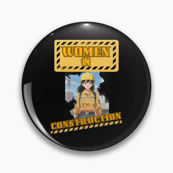 Item preview, Animeted Women in Construction Yellow Hard Hat designed and sold by Wiss2Arts.