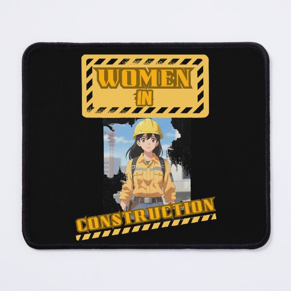 Item preview, Animeted Women in Construction Yellow Hard Hat designed and sold by Wiss2Arts.