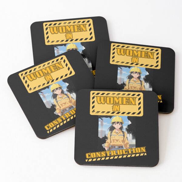 Item preview, Animeted Women in Construction Yellow Hard Hat designed and sold by Wiss2Arts.