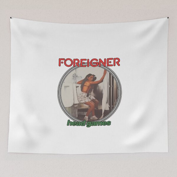 Item preview, foreigner head games retro cover circle designed and sold by ConnieLouise44.