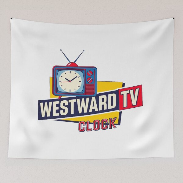 Item preview, Westward TV Clock - Vintage 80s designed and sold by Pollock.