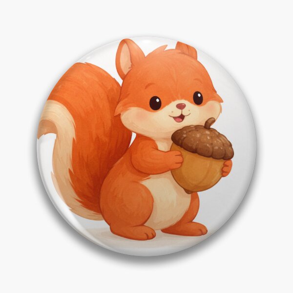 Item preview, Cute Squirrel With Acorn – Autumn Woodland Animal Illustration designed and sold by DrizzyV.