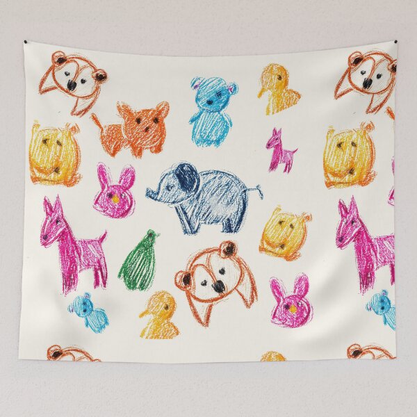 Item preview, Mini Scribble Zoo designed and sold by bubblyrainbow.