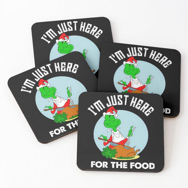 Item preview, Funny Grinchs Christmas  I'M Justs Here For The Foods designed and sold by Jest-tee.
