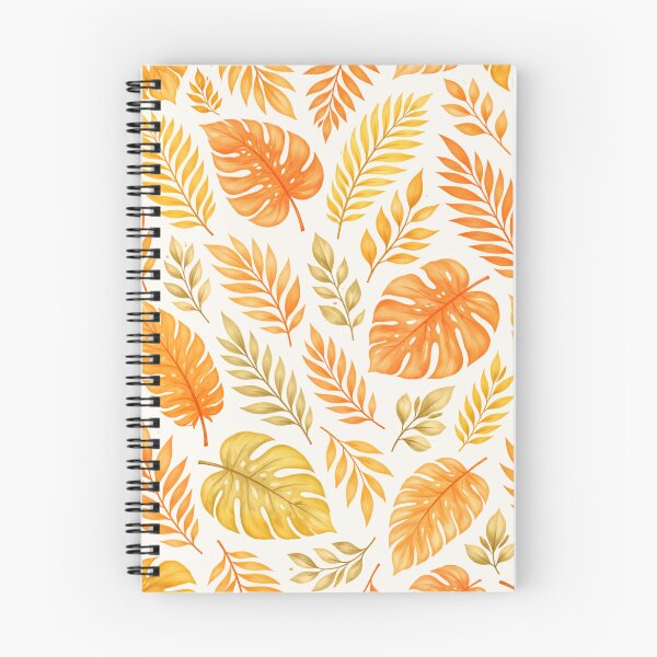 Item preview, Tropical Leaf Pattern – Warm Orange Botanical Seamless Design designed and sold by DrizzyV.
