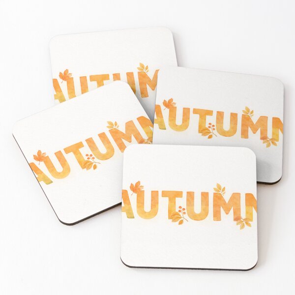 Item preview, Autumn Typography Design – Warm Orange Seasonal Lettering designed and sold by DrizzyV.
