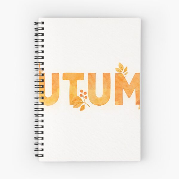 Item preview, Autumn Typography Design – Warm Orange Seasonal Lettering designed and sold by DrizzyV.