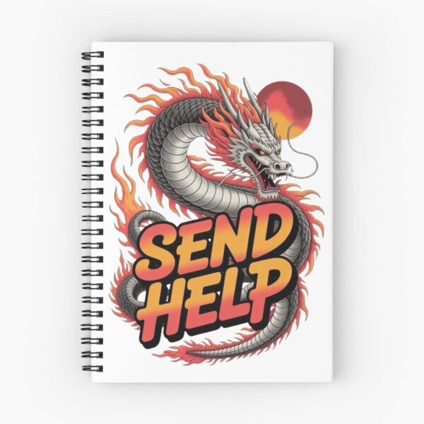 Item preview, Send Help – Fiery Dragon Streetwear Graphic designed and sold by NewUSShop.