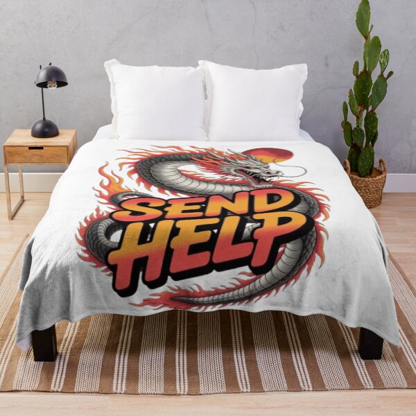 Item preview, Send Help – Fiery Dragon Streetwear Graphic designed and sold by NewUSShop.