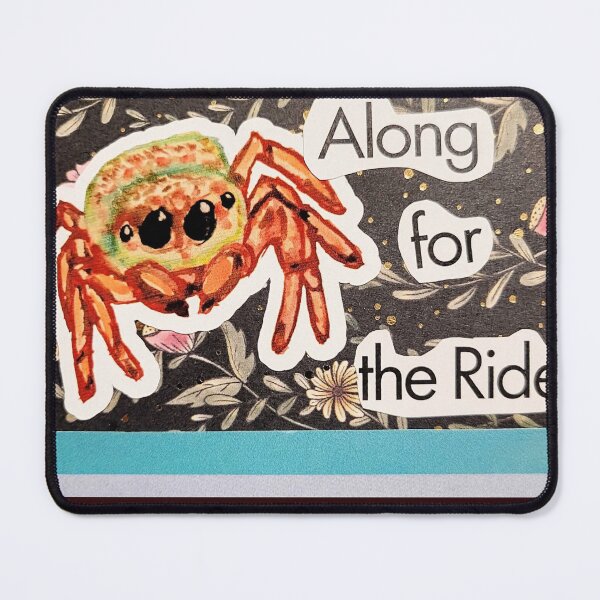 Item preview, Along For The Ride Jumping Spider Collage designed and sold by Cinderpaw1.