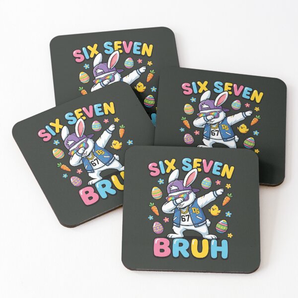 Item preview, Six Seven Bruh Dabbing Easter Bunny designed and sold by Asugukguk.