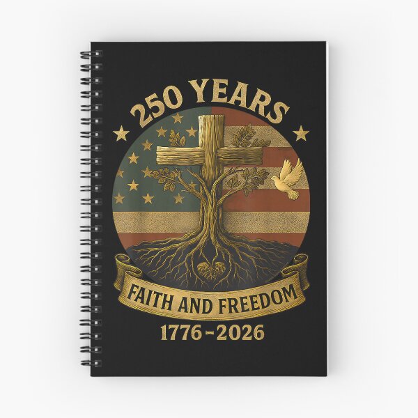 Item preview, Flag Cross Tree 250 Years Faith and Freedom 1776-2026, Dibble Dabble Designs 250th 4th of July designed and sold by moonboiuwu.