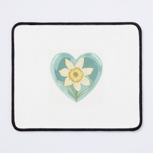 Item preview, March Daffodil Aquamarine Birth Flower designed and sold by bloomandthread.