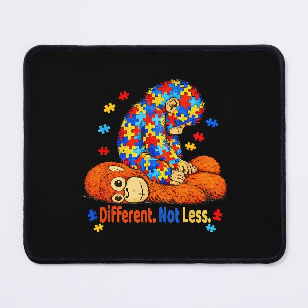 Item preview, Different Not Less Cute Autism Monkey Punch Puzzle Funny designed and sold by Dear-Blue.