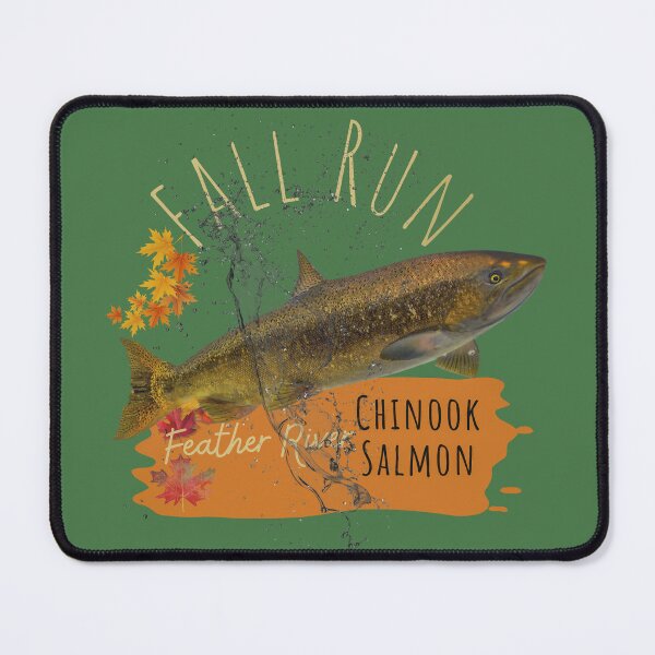 Item preview, A Chinook Salmon Jumps Out of the River in the Fall designed and sold by Wild DeZigns .