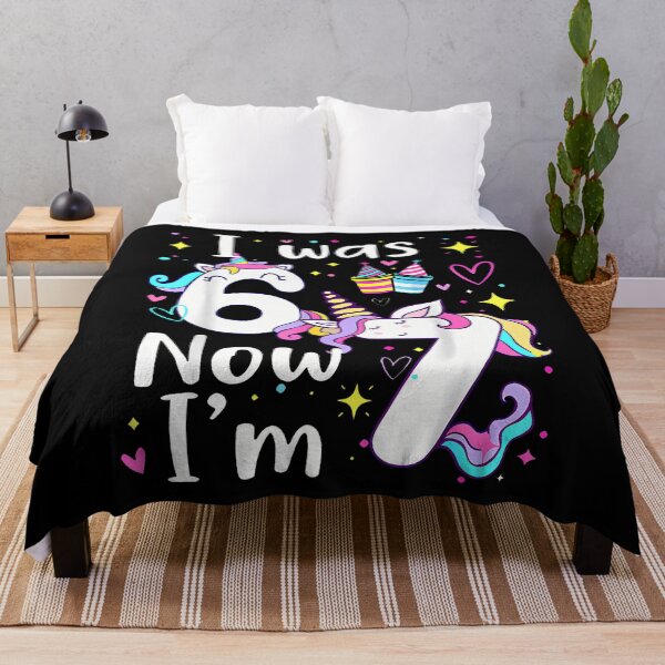 Item preview, I Was 6 Now I'M 7 Funny 6 7 Six Seven Meme Unicorn Birthday designed and sold by Dear-Blue.