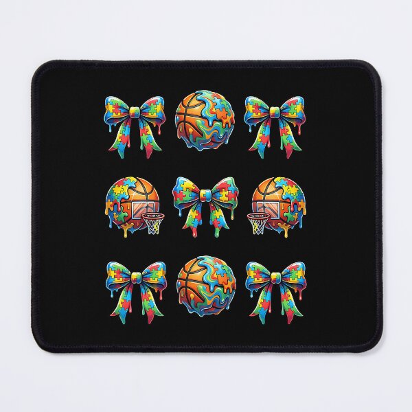 Item preview, Basketball Puzzle Bow Ice Cream Drip Autism Awareness Girls designed and sold by Dear-Blue.