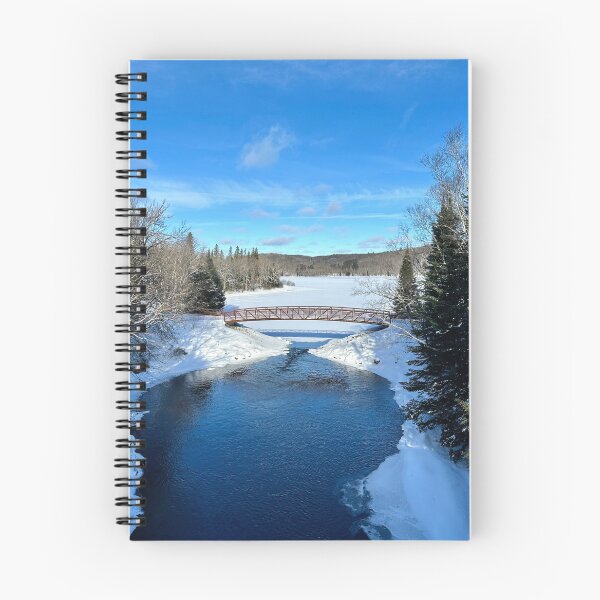 Item preview, Scenic Bridge and Lake in the Winter designed and sold by ClarissaFlora.