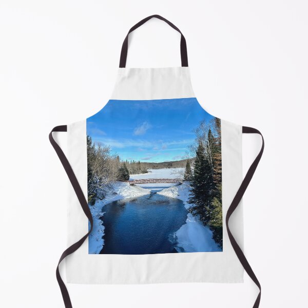 Item preview, Scenic Bridge and Lake in the Winter designed and sold by ClarissaFlora.