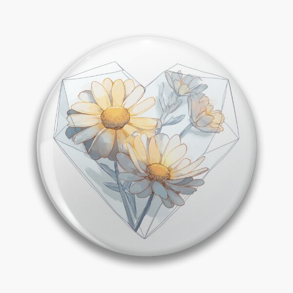 Item preview, April Daisy Diamond Birth Flower Art designed and sold by bloomandthread.