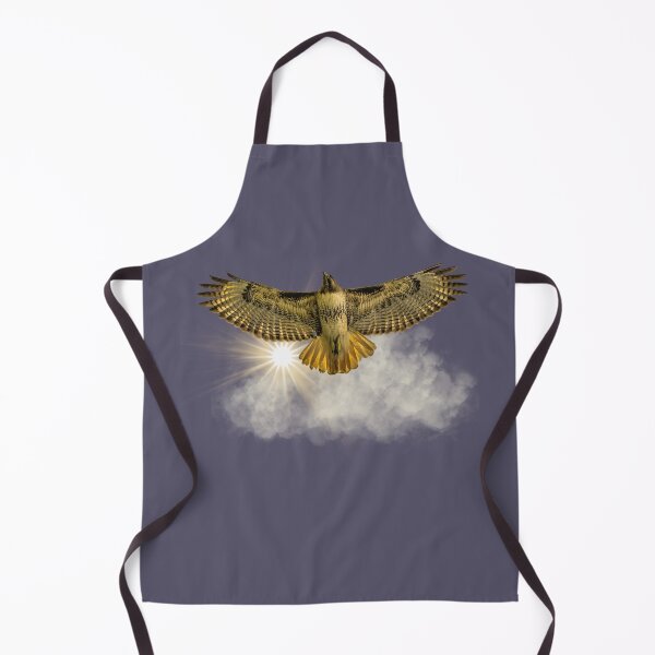 Item preview, Flying Red-tail Hawk in the Sun and Clouds designed and sold by Wild DeZigns .