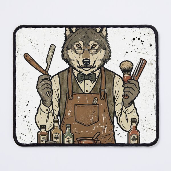 Item preview, Wolf Barber with Classic Razor designed and sold by pictranoosa.