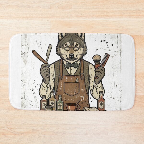 Item preview, Wolf Barber with Classic Razor designed and sold by pictranoosa.