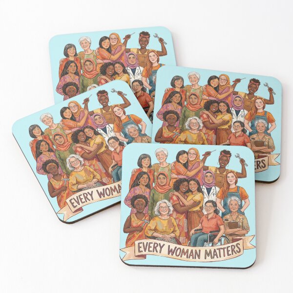 Item preview, Every Woman Matters Diverse Inclusive Feminism Art designed and sold by AOG-DESIGNS.