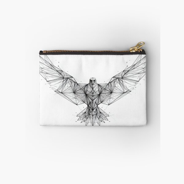 Item preview, Polygon Eagle Constellation Line Art | Geometric Black and White designed and sold by TypoArtPrints.
