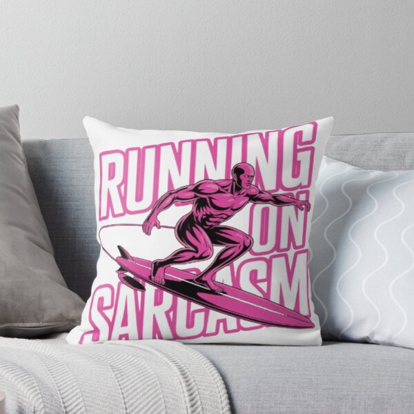 Item preview, Running on Sarcasm – Bold Surf Attitude Graphic designed and sold by NewUSShop.