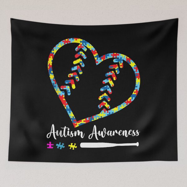 Item preview, Softball Baseball Autism Awareness designed and sold by Dear-Blue.