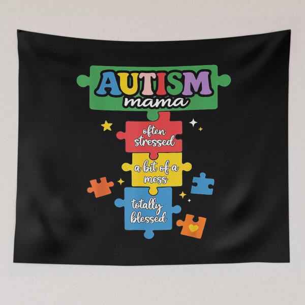 Item preview, Autism Mama Puzzle Piece Autism Mom Awareness Neurodiversity designed and sold by Dear-Blue.