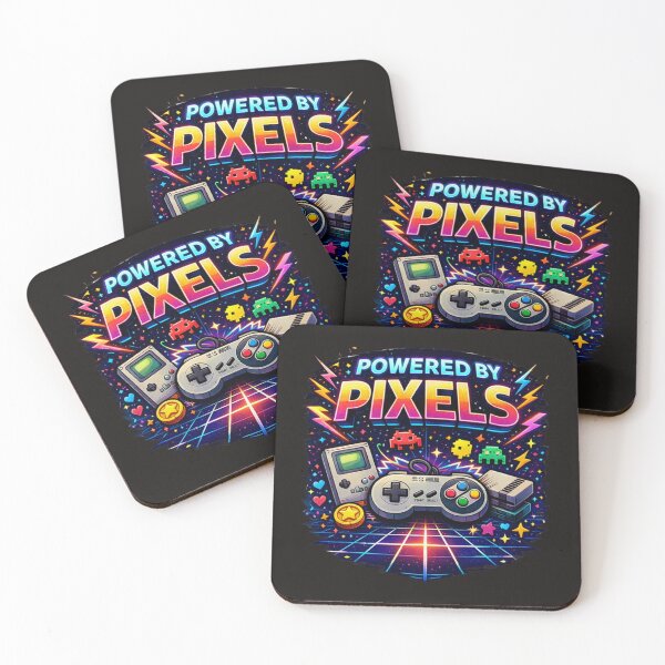 Item preview, Powered By Pixels 80's designed and sold by Ortegan90.