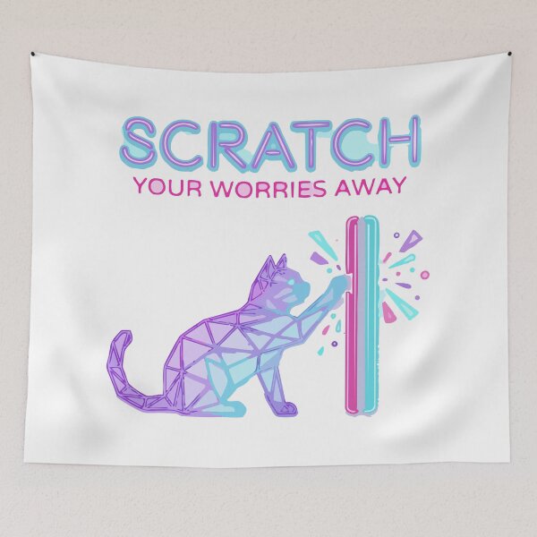 Item preview, cat scratch Sassy Cat Attitudes designed and sold by Uglyandcute.