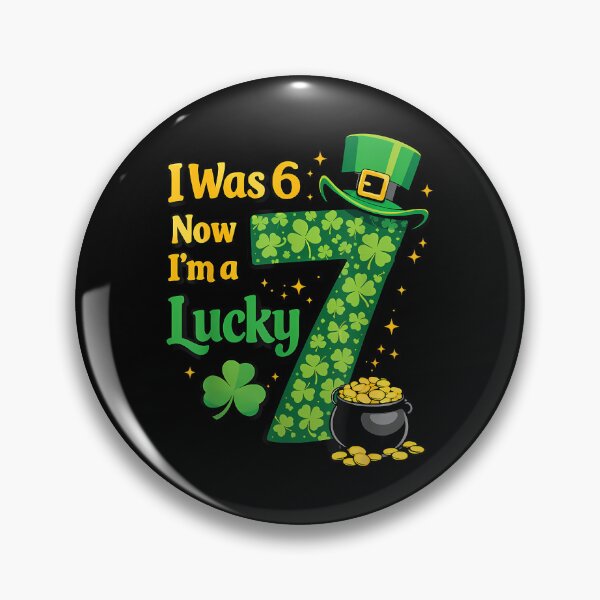 Item preview, I Was 6 Now Im 7 Lucky 7Th Birthday St Patricks Day designed and sold by Dear-Blue.