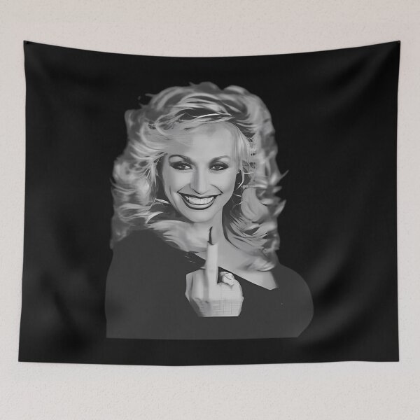 Item preview, Dolly Parton Middle Finger Country Music designed and sold by EvercoolDESIGN.