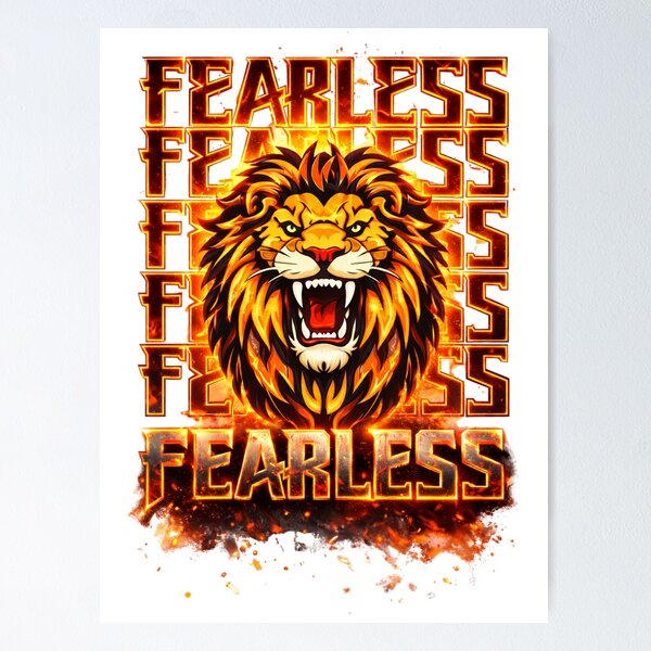 Item preview, FERALESS LION HEAD designed and sold by CraftsMeDesign.