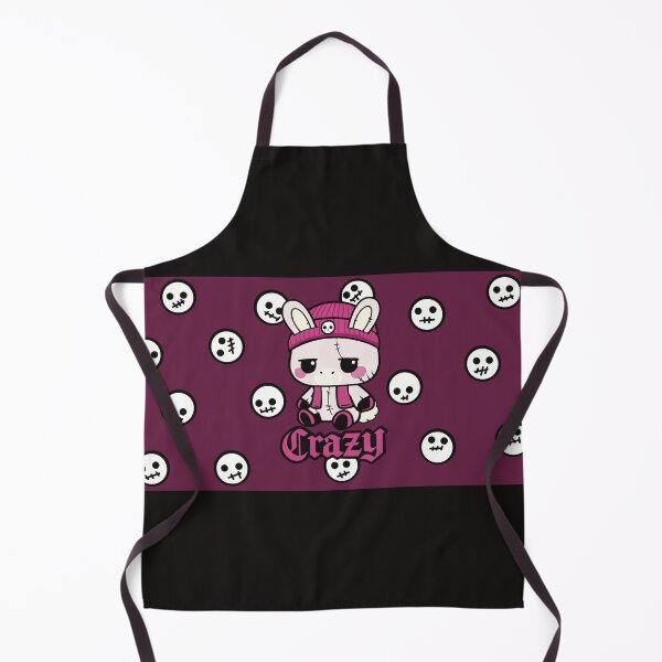 Item preview, Chibi Bunny with Hat -Crazy Skulls - Pink designed and sold by CowlyCryptik.