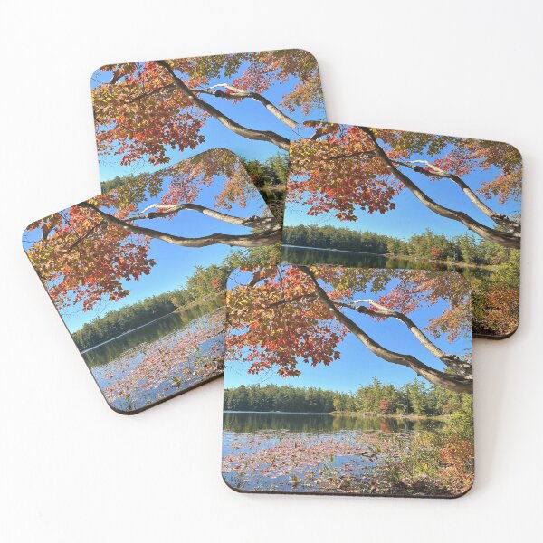 Item preview, Fall Leaves on a Lake designed and sold by ClarissaFlora.