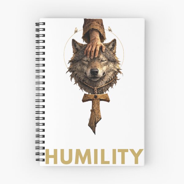 Item preview, Saint Francis Taming the Wolf of Gubbio Christian Humility Catholic Saint Art designed and sold by Pillar8.