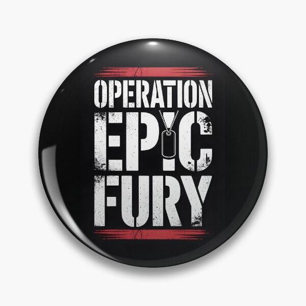 Item preview, Operation Epic Fury Military Graphic Tee | Tactical Badge Design | Bold Stencil Typography designed and sold by LEOdesignerArt.