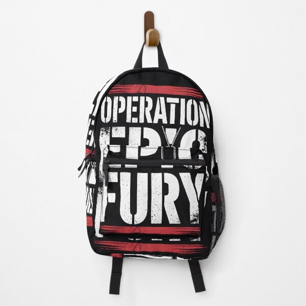 Item preview, Operation Epic Fury Military Graphic Tee | Tactical Badge Design | Bold Stencil Typography designed and sold by LEOdesignerArt.