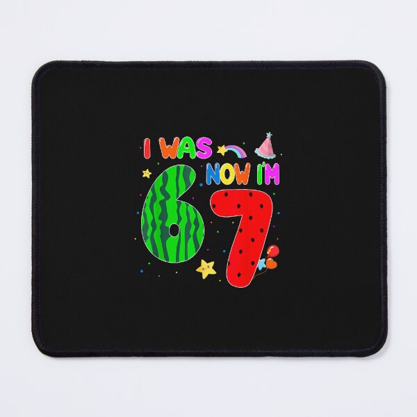 Item preview, I Was 6 Now I'M 7 67 7Th Watermelon Birthday Summer Fruit designed and sold by CHIFOUR4.
