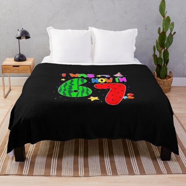 Item preview, I Was 6 Now I'M 7 67 7Th Watermelon Birthday Summer Fruit designed and sold by CHIFOUR4.