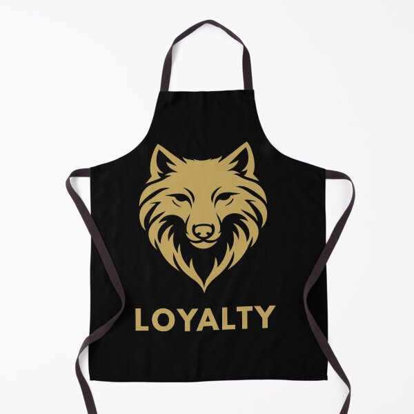 Item preview, Loyalty Wolf Symbol Minimal Gold Wolf Head Strength and Loyalty Design designed and sold by Pillar8.