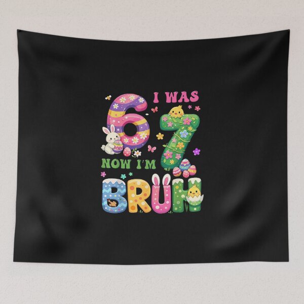 Item preview, Easter Bunny Six Seven Meme I Was 6 Now Im 7 7Th Birthday designed and sold by CHIFOUR4.