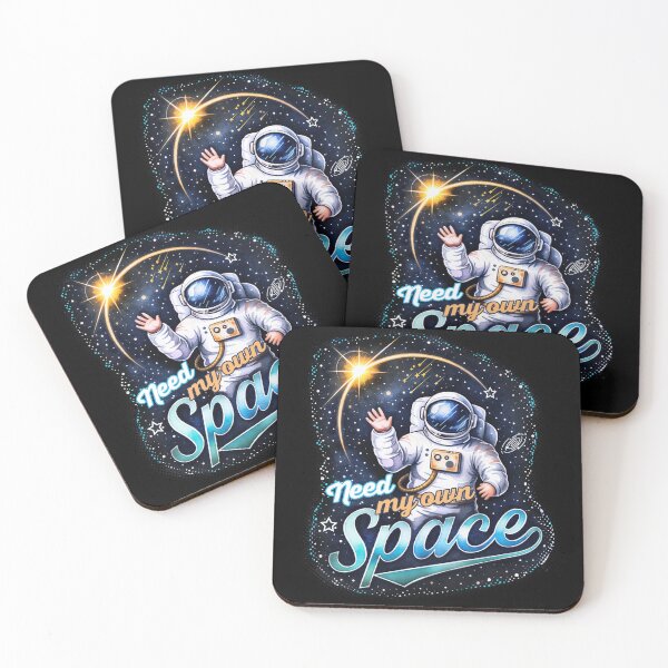 Item preview, Need My Own Space Astronaut Introvert Quote designed and sold by PixelGrafiks.