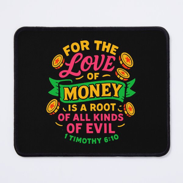 Item preview, 1 Timothy 6:10 For The Love Of Money Is A Root Of All Kinds Of Evil designed and sold by plushism.