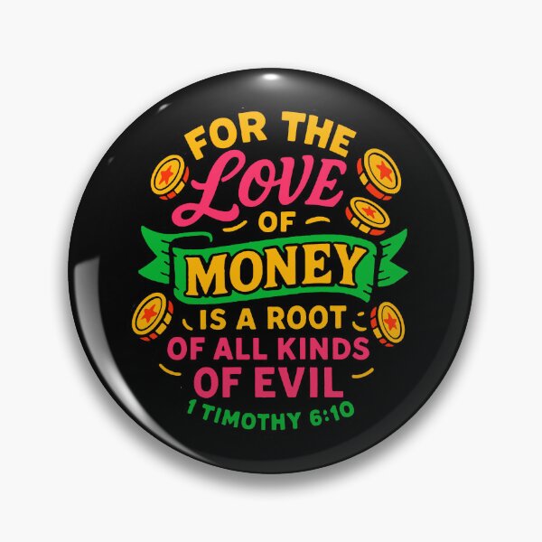 Item preview, 1 Timothy 6:10 For The Love Of Money Is A Root Of All Kinds Of Evil designed and sold by plushism.